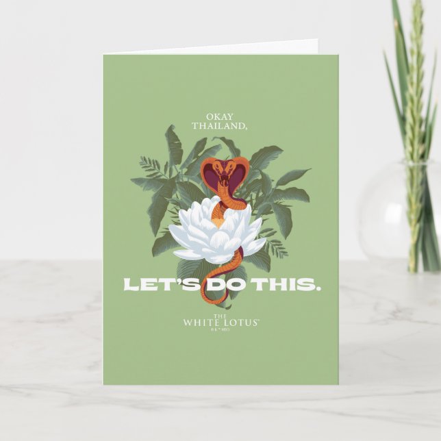 Carte "Faisons ça" Cobra - Le Lotus Blanc (Devant)