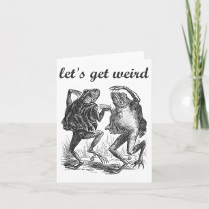 Carte Faisons-nous bizarre Dancing Frogs Fairy Tale Stra