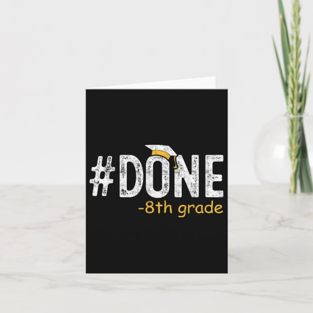 Carte Fait 8e année Dons de diplôme 8e année 8e année G (Devant)