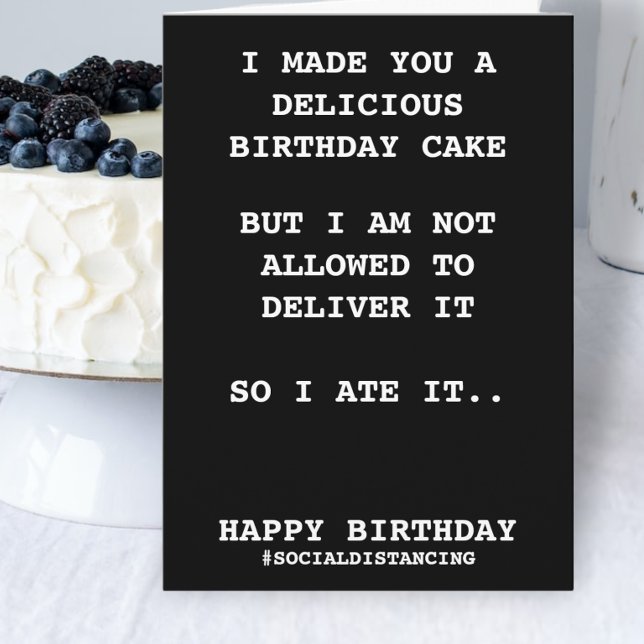 Carte Fait De Vous Un Gâteau D'Anniversaire Social Dista (Créateur téléchargé)