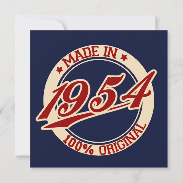 Carte Fait En 1954 (Devant)