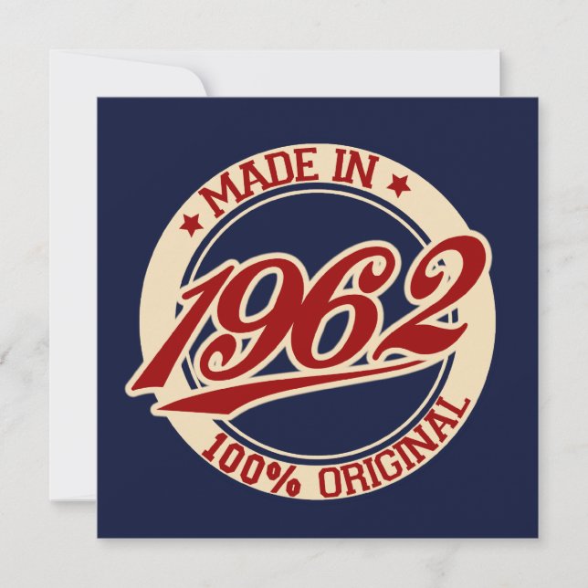 Carte Fait En 1962 (Devant)