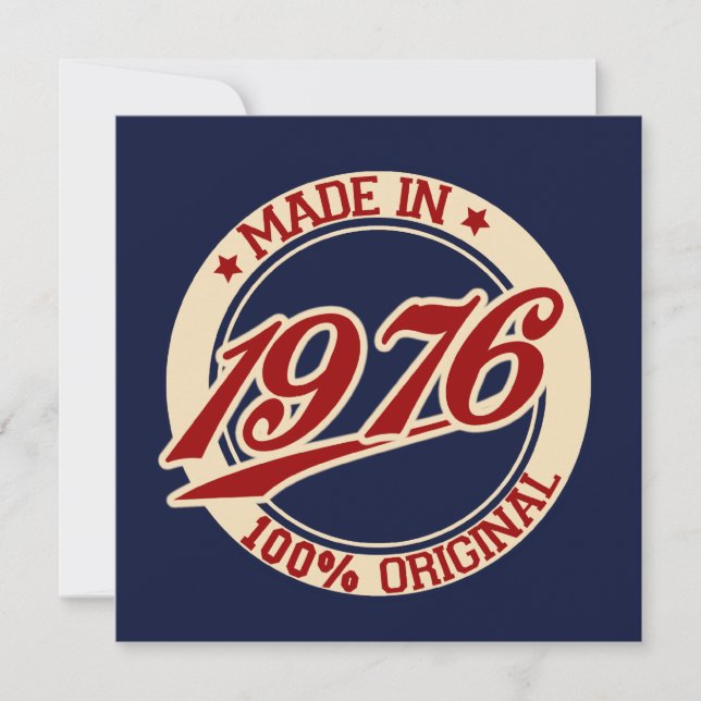 Carte Fait En 1976 (Devant)