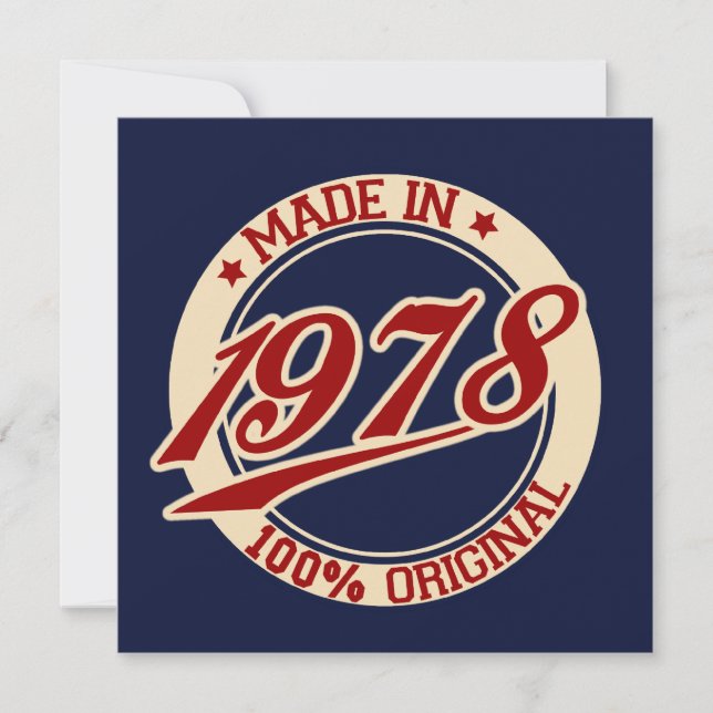 Carte Fait En 1978 (Devant)