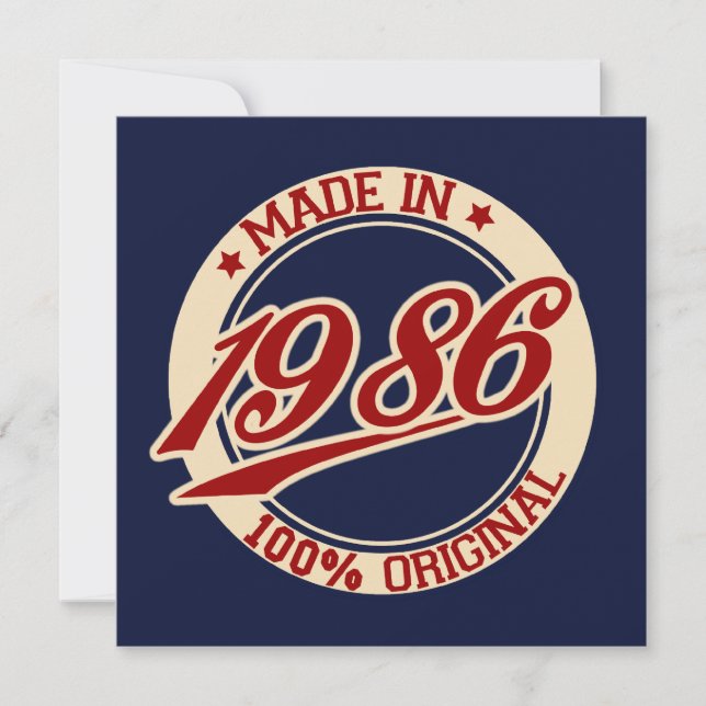 Carte Fait En 1986 (Devant)