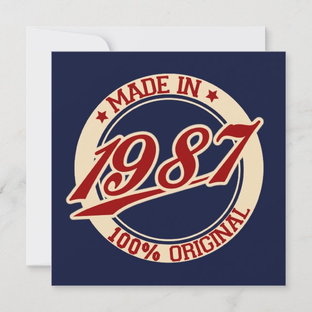 Carte Fait En 1987 (Devant)