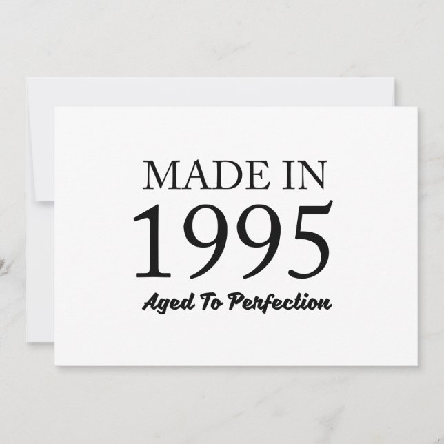 Carte Fait En 1995 (Devant)