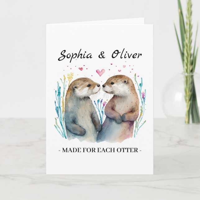 Carte Fait l'un pour l'autre Amour de la Saint-Valentin  (Devant)