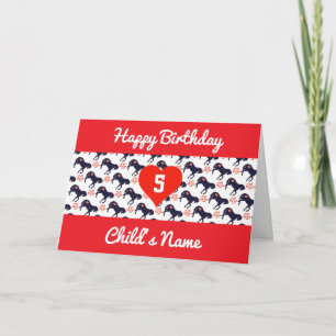 Carte faite sur commande d'âge pour le motif de