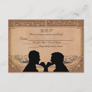 Carte faite sur commande de la cérémonie RSVP