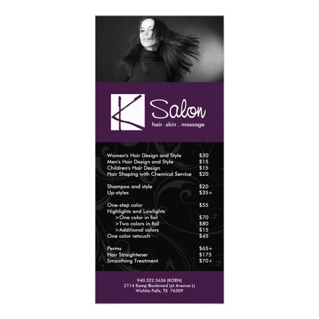 Carte faite sur commande de support de salon (Devant)
