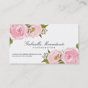 Carte faite sur commande vintage florale élégante
