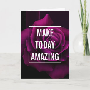 Carte Faites aujourd'hui Extraordinaire Purple Rose Insp