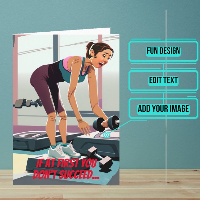 Carte Faites ce que votre formateur personnel a dit Anni (This fun card is specifically for the personal trainer friend in your life.)