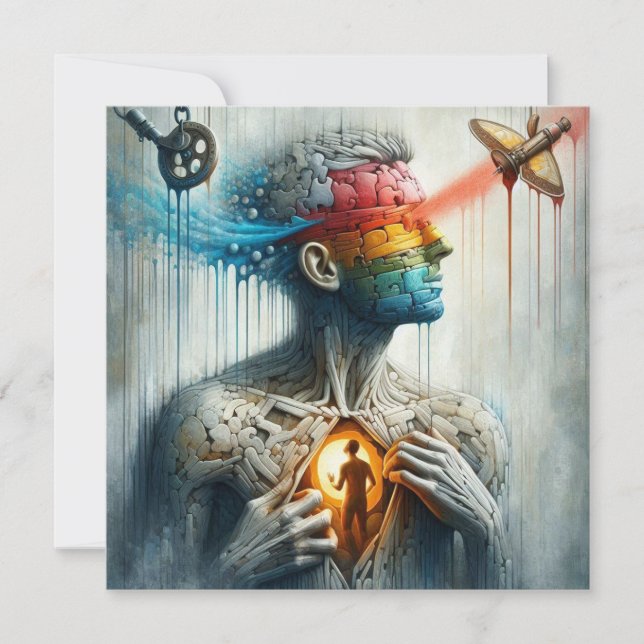 Carte Faites face à vos blessures (Devant)