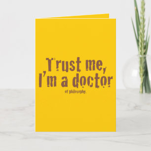 Carte Faites-moi confiance, je suis médecin...