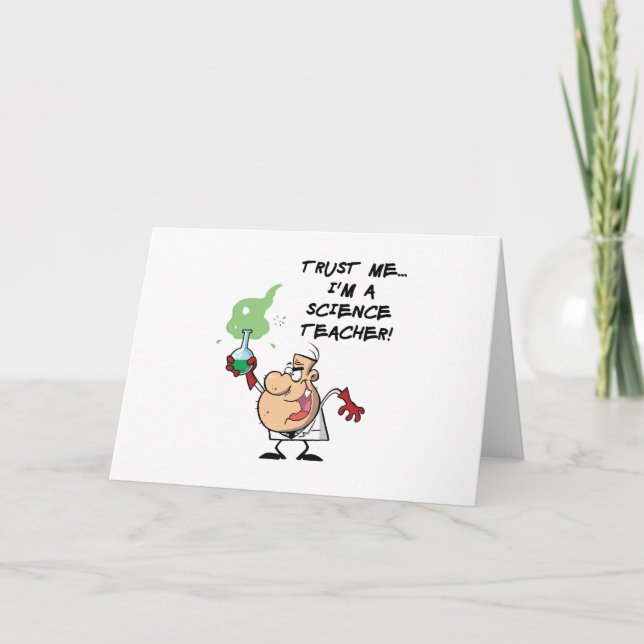Carte Faites-moi confiance... Je suis professeur de scie (Devant)