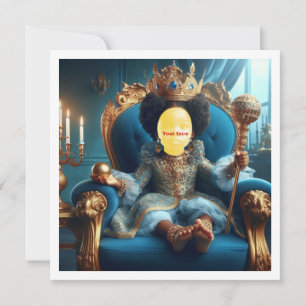 Carte Faites royal mon enfant, princesse noire, reine no