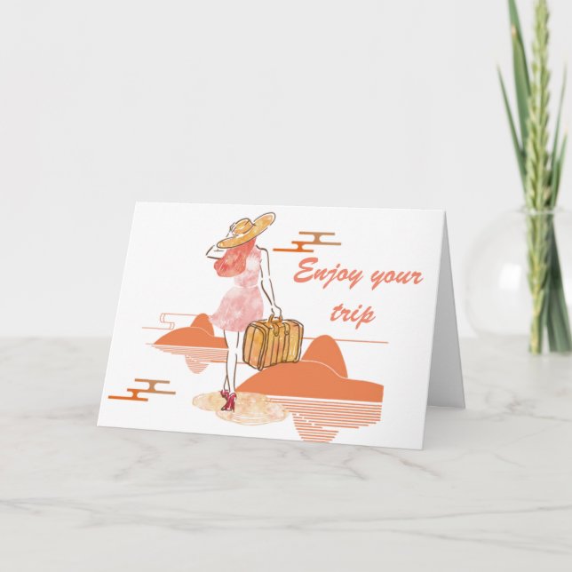 CARTE FAITES UN GRAND VOYAGE ET N'ATTENDEZ PAS D'EN ENTE (Devant)