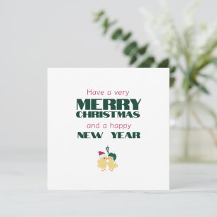 Carte Faites un très joyeux Noël et un joyeux Nouvel An