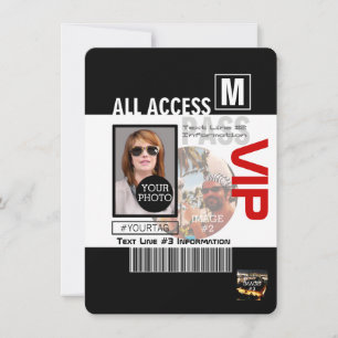 Carte Faites votre propre VIP Pass 8 façons de personnal