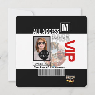 Carte Faites votre propre VIP Pass 8 façons de personnal
