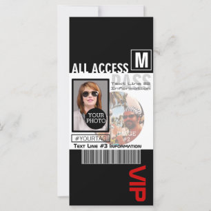 Carte Faites votre propre VIP Pass 8 façons de personnal