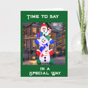 CARTE "FAITES-VOUS UNE JOURNÉE DE NOËL TRÈS SPÉCIALE"
