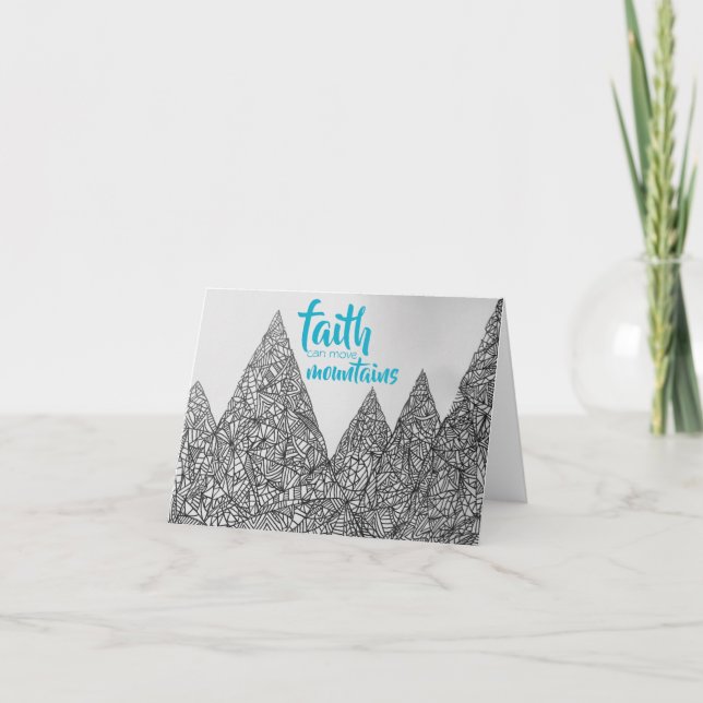 Carte "Faith Can Move Mountains" (Devant)