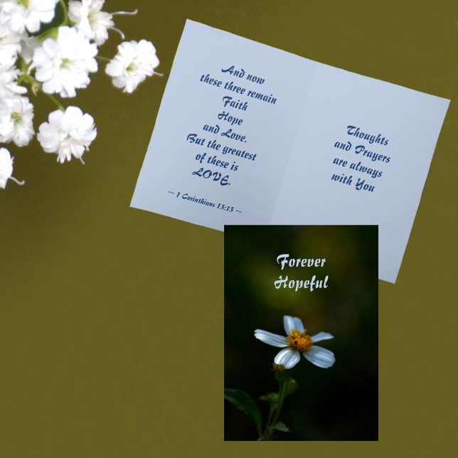Carte Faith Hope Love Bible Verse (Créateur téléchargé)