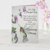 Faith Hope Love For My Wife Anniversary Blessary