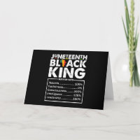 Faits nutritionnels Juneteenth Black King Mélanine