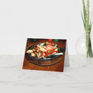 Carte Fajitas de poulet