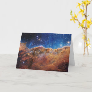 Carte Falaises cosmiques Carina Nebula Space Webb Telesc