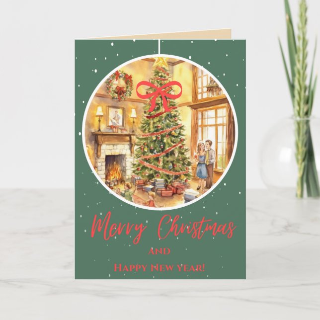 Carte Famille Christmas (Devant)