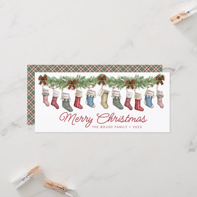 Carte Famille de 11 ans | Petits enfants | Gros Bas de f (Devant/Arrière en situation)