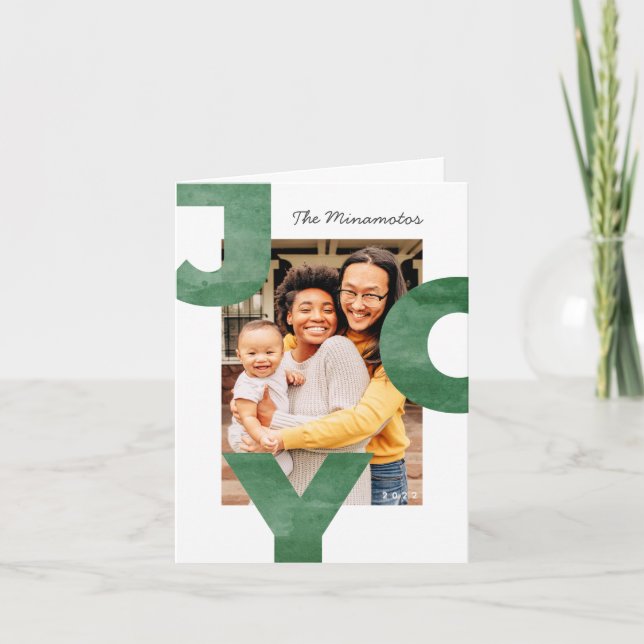 Carte Famille de typographie moderne simple et cool pour (Devant)
