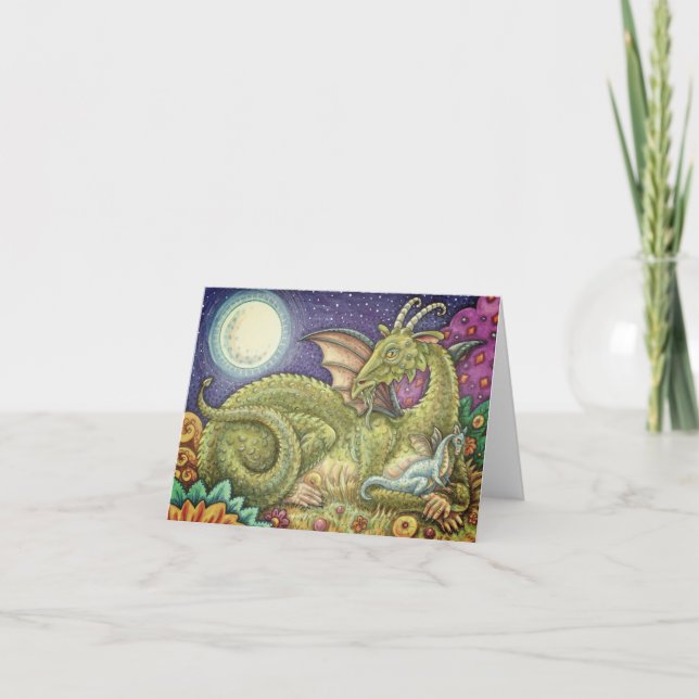 CARTE FAMILLE DRAGON NEXT GENERATION WHIMSY IMAGINAIRE B (Devant)