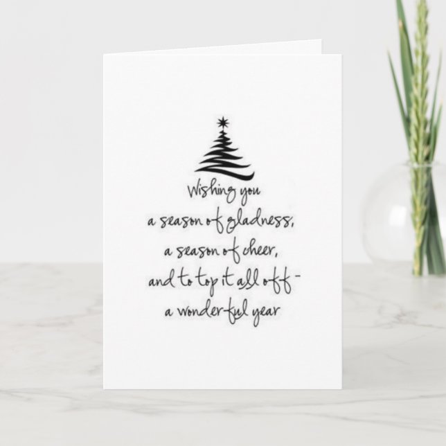CARTE FAMILLE ET AMI "SONT SI CHERS" À NOËL (Devant)