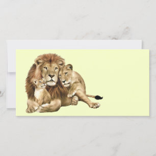 Carte Famille Lion