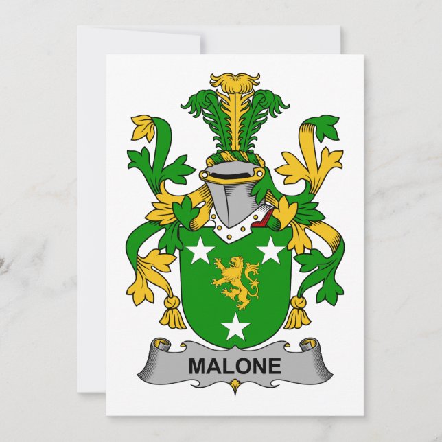 Carte Famille Malone Crest (Devant)