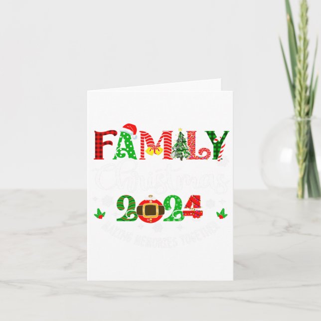 Carte Famille Noël 2024 Matching tenue Xmas Squad S (Devant)