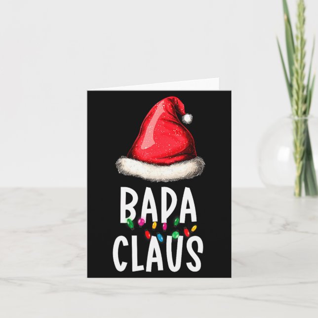 Carte Family Bapa Claus Christmas Santa's Pajama Matchin (Devant)