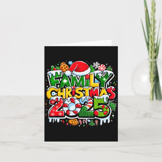 Carte Family Christmas 2025 Making Memories Together San (Devant)