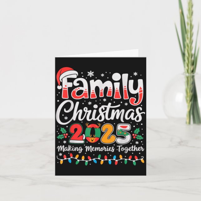 Carte Family Christmas 2025 Matching Outfit Xmas Squad S (Devant)