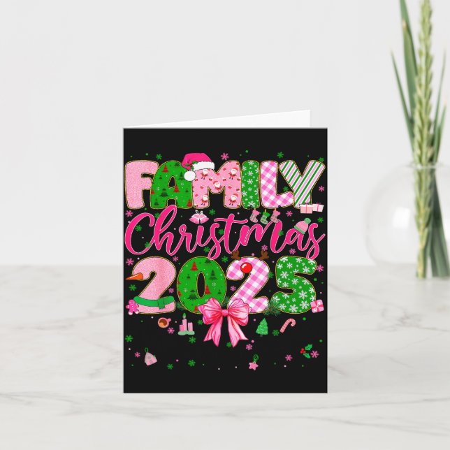 Carte Family Christmas 2025 Matching Tee Xmas Pajamas Gi (Devant)
