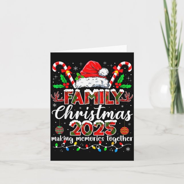 Carte Family Christmas 2025 Matching Tee Xmas Santa Pjs  (Devant)