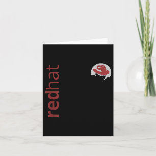 Carte Fan Casquette rouge Linux Tee Tux Penguin Open Sou