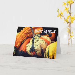 Carte Fancy Gourds Nature Anniversaire