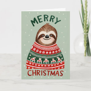Carte Fantaisie Avec Chandail De Noël